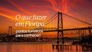 Ponte em Floripa ao pôr do sol