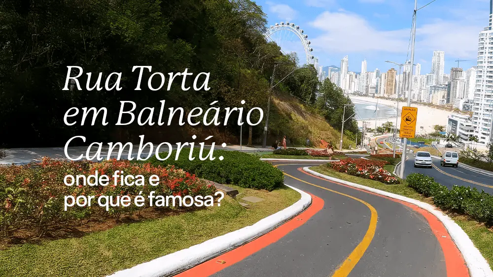 Vista da Rua Torta em Balneário Camboriú