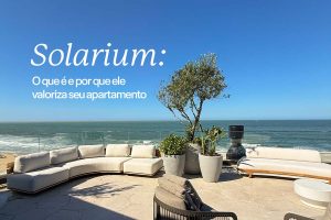 Solarium com vista para o mar em apartamento
